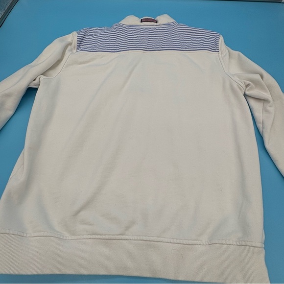 Vineyard Vines Women’s Quarter-Zip Sweatshirt with Sear sucker Accent Size M - Picture 6 of 14